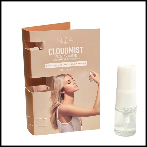 Nuda Cloudmist Face Tan Water Mist Light to Medium Self Tanner Travel Size Mini - Picture 1 of 6